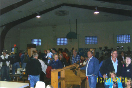 crowd ready for auction