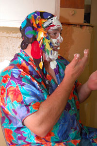 Pat with pie in face