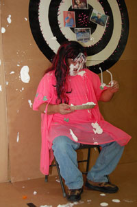 Kevin with pie in face