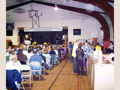 Crowd of people waiting for concert