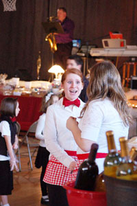 with joyful anticipation